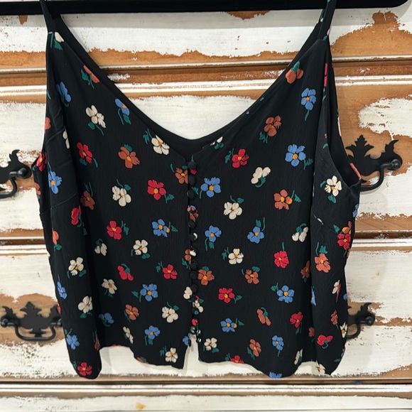 Madewell Button-Down Cami in Pressed Flowers - Picture 3 of 7
